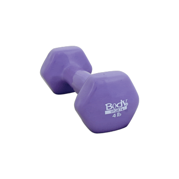 Body Sport Vinyl Dumbbell, 4 Lbs
