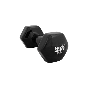 Body Sport Vinyl Dumbbell, 15 Lbs