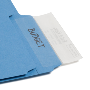 Seal and View Clear Label Protectors - Clear / 8" x 1-11/16" / 100