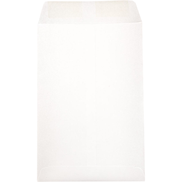6 x 9 Open End Envelopes - White 24lb