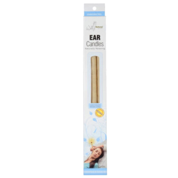 Natural Beeswax Ear Candles Unscented 2-Pack