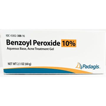 Benzoyl Peroxide 10% Acne Gel, 2.1 oz by Padagis