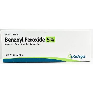 Benzoyl Peroxide 5% Acne Gel, 3.2 oz by Padagis