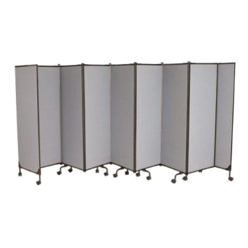 Best-Rite Great Divide 6' Wall System - Medium Gray Fabric Add-On Set