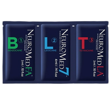 BLT Numbing Cream Topical Analgesic with Lidocaine, Benzocaine, Tetracaine 10 gram x 25/Box