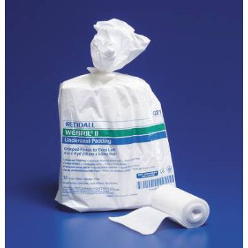 WEBRIL Cast Padding Undercast - Box by Covidien - Box of 12, 3 Inch X 4 Yard Cotton