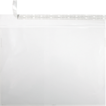 9 x 12 Booklet Envelopes with Peel & Seal - Crystal Clear Translucent 3.5mil