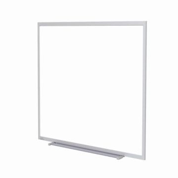 Ghent 48.5" x 48.5" Magnetic Porcelain Whiteboard with Aluminum Frame