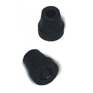 Briggs Healthcare Commode/Walker/Cane Replacement Tip - Box of 4, 1/2 inch OD, Black