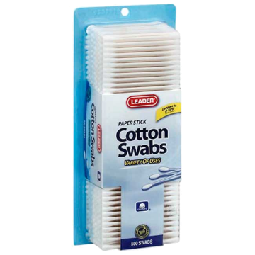 Cotton Swabs By Leader Brand 500 Count