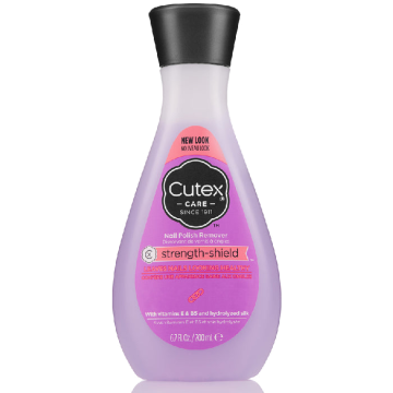Cutex Strength Shield Nail Polish Remover with Hydrolyzed Silk, Vitamin E and B5
