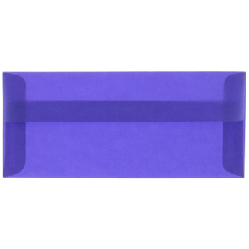 #10 Square Flap Envelopes (4 1/8 x 9 1/2) - Primary Blue Translucent 30lb