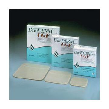 Duoderm Adhesive Border Hydrocolloid Dressing by ConvaTec - 2-1/2 X 2-1/2 Inch Square Sterile / Each