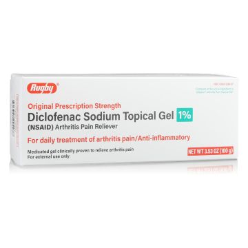 RUGBY Pain Relief - Diclofenac Sodium Gel 1%, 100g (Generic Voltaren)