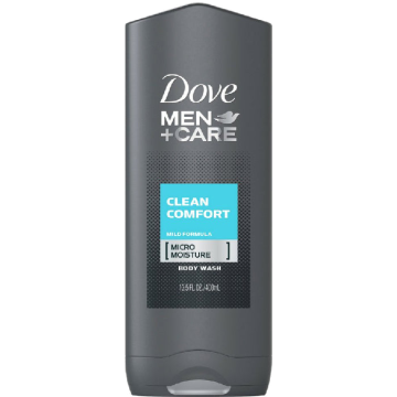 Dove Men+Care Body Wash Micro Moisture Clean Comfort Scent 13.5 oz