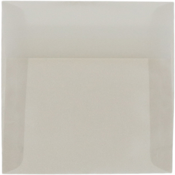 6 x 6 Square Envelopes - Platinum Translucent 30lb