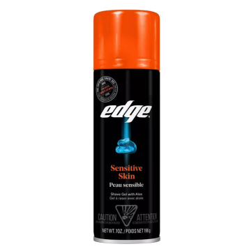 Edge Sensitive Skin Shave Gel for Men with Aloe Vera 7 oz