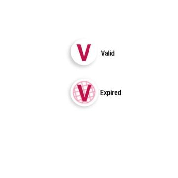 Expiring One Day TIMEspot FRONTpart - Red V - 1000pk