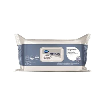 Personal Wipe MoliCare® Skin Soft Pack Aloe / Lanolin Scented 48 Count by Hartmann - Case of 576.