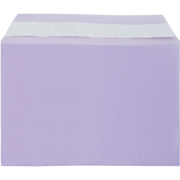 5 1/16 x 7 3/16 Cello Envelopes with Peel & Seal - Purple 1.6mil