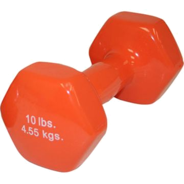 Cast Iron Vinyl-Coated Dumbbell (10lbs)
