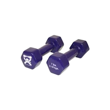 Cast Iron And Vinyl-Coated Dumbbell (7 Lb)