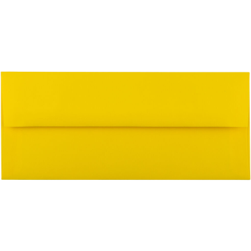 #10 Square Flap Envelopes (4 1/8 x 9 1/2) - Yellow 24lb