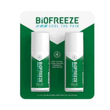 BIOFREEZE Pain Relief - Menthol 4%, 3 fl oz (Pack of 2)