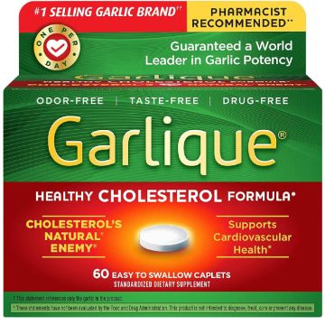 Garlique Healthy Cholesterol Formula For Cardiovascular Health Support