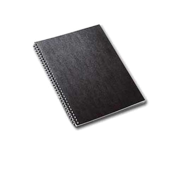 GBC Black Regency 8.5" x 11" Oversized Oval Coil Punched Covers 200pk