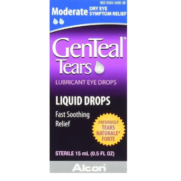 GenTeal Tears Lubricant Eye Drops for Moderate Dry Eye Relief 15 mL