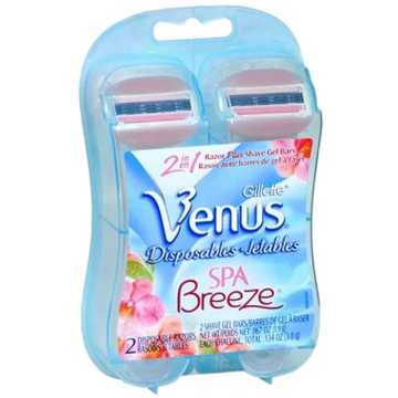 Gillette Venus Spa Breeze Disposable Razors 2 Pack