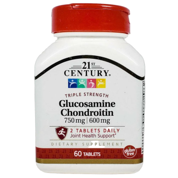 Glucosamine Chondroitin 60 Tablets by 21st Century