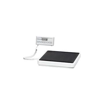 Pelstar LLC Professional Home Care Digital Floor Scale 400 lb Capacity, White, Durable Non-skid Platform Mat by Health-o-Meter