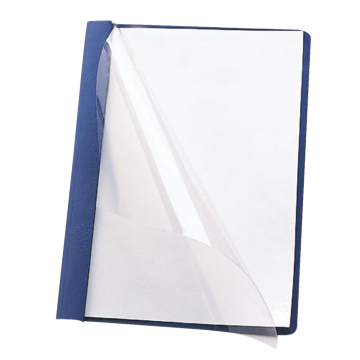 Heavyweight Paper Report Covers with Clear Front - Black / Letter / 25