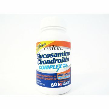Glucosamine Chondroitin Complex Plus MSM, 80 Tablets by 21st Century