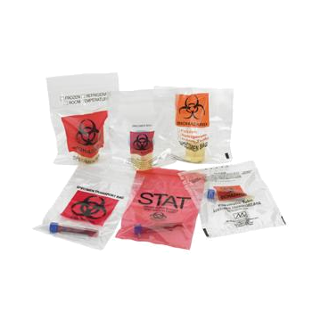 Medegen Biohazard Bag - Case of 1000 - 2 ml, 6 inch x 9 inch, Orange