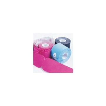 Kinesiology Tape, 2''x16.4' Roll Pre-Cut, 10 inch strips by Therapists Choice - Black.