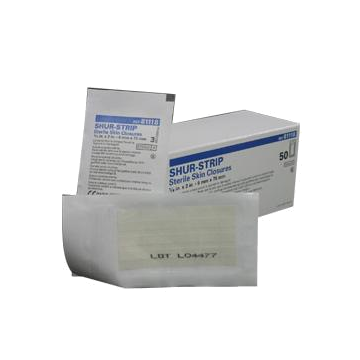 Shur-Strips Wound Closure Strips by Derma Sciences - Box of 50 - 1/2 inch x 4 Inch