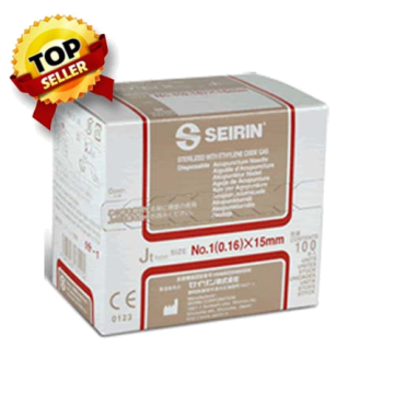 SEIRIN J-15 Acupuncture Needles 15 mm by Lhasa Oms Inc - 0 Gauge / 15 mm