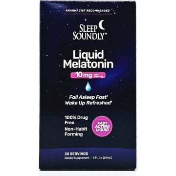 Melatonin 10 mg (Liquid) 2 fl oz (60mL) by Sleep Soundly