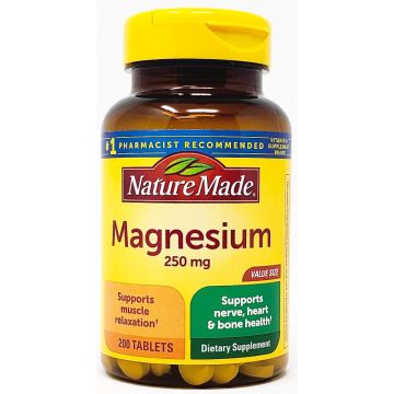 Magnesium 250 mg 200 Tablets by Nature Made