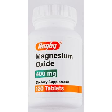 Magnesium Oxide 400 mg 120 Tablets by Rugby