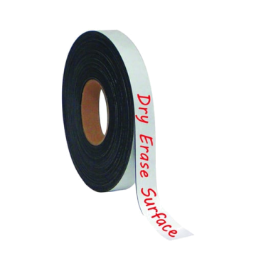 MasterVision 1"x50' White Magnetic Dry-Erase Tape Roll