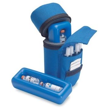 Insulin Protector Case, Blue, 8 inch x 4 inch x 3 inch by Medicool
