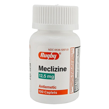 Meclizine, 12.5 mg 100 Caplets by Rugby