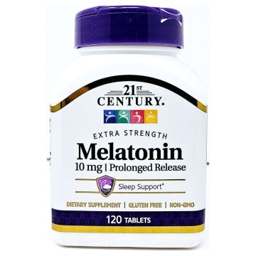 Melatonin 10 mg (Prolonged Release) 120 Tablets by 21st Century