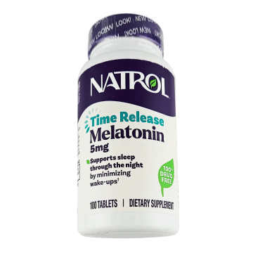 Melatonin 5 mg (Time Release) 100 Tablets by Natrol