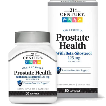 Prostate Health Supplement with Beta Sitosterol 125 mg, Softgels 60 Count