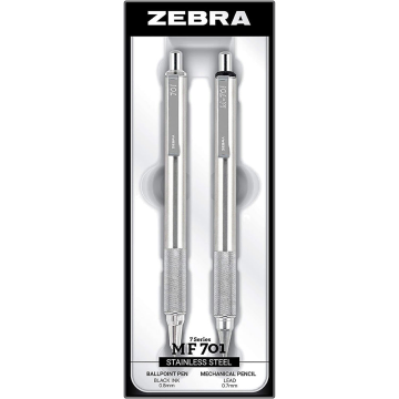 M/F 701 Stainless Steel Mechanical Pencil and Ballpoint Pen Gift Set